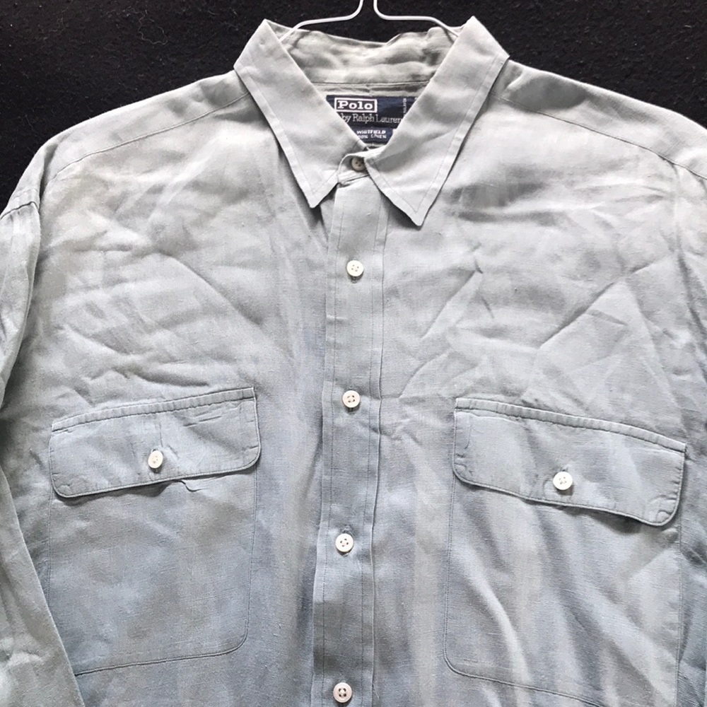 Polo linen dress shirt